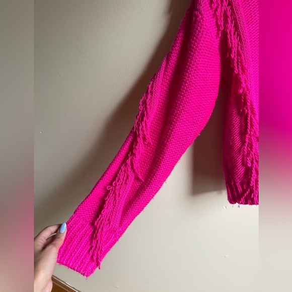 Lou & Grey for Loft Wool Blend Chunky Pink Knit Sweater Size XS - Picture 4 of 7